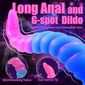 Anal Sex Toys Monster Dildo - 9.4 '' Long Butt Plug, Anal Toy for G-spot and Prostate Massager, Anal Plug with Strong Suction Cu