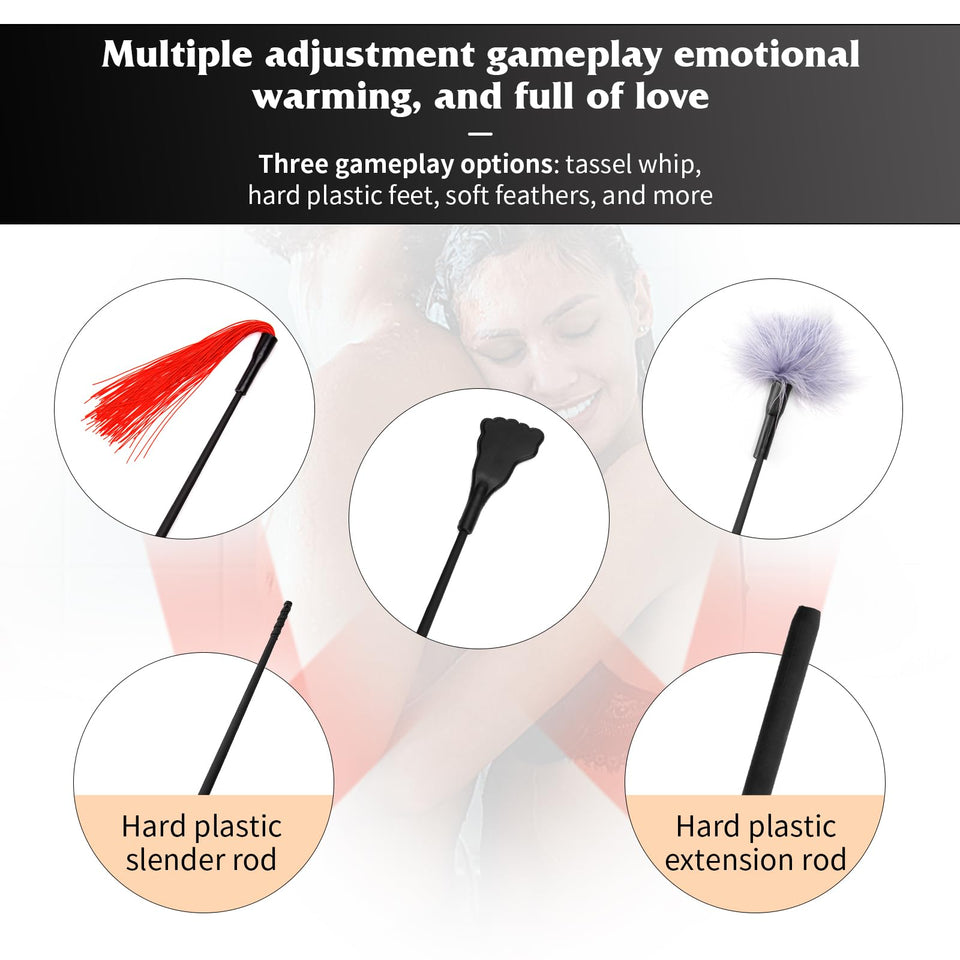 Feather Stick Sex Toys for Women Sensory Toys Erotic Torture Tool Teasing Feather Stick Constraint Cosplay