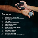 Lelo Hugo Prostate Massaging Butt Plug Sex Toy For Men Remote Controlled Vibrating Male Anal Sex Toys With Remote Control Vibrator, Black
