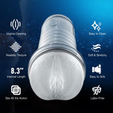 Tracy'S Dog Male Masturbators, Adult Sex Toys Crystal Masturbator Cup Transparent Sleeve Pocket Pussy Stroker For Men Masturbation