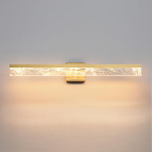 Aijiasi Gold Bathroom Light Fixtures, 32 Inch Modern Vanity Lights For Bathroom 24W Dimmable Bathroom Lighting Fixtures Over Mir