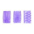 California Exotics Senso Rings, Purple, 3-Pack