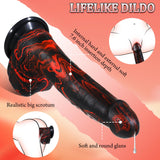 Realistic Trusting Dildo Sex Toys - 10Thick Dildo Vibrator with Thrusting Swinging & Vibrating for G Spot Vagina Anal Sex Stimul