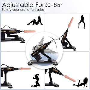 AUXFUN Sex Machine Automatic Love Machine,Thrusting Fuck Machine with 3XLR Connector Juguetes Sexuales Hands Free,Sex Toys Coupl