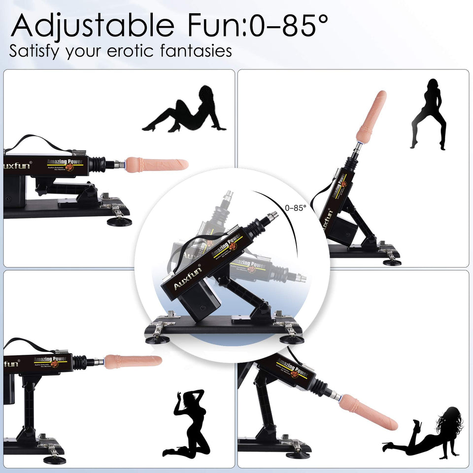 AUXFUN Sex Machine Automatic Love Machine,Thrusting Fuck Machine with 3XLR Connector Juguetes Sexuales Hands Free,Sex Toys Coupl