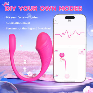 ECRVOM Sex Toys Vibrator Dildo - Couple Sex Toys Wearable Panty Egg Anal Vibrators for Women Men, Vibrating Panties with 9 Modes