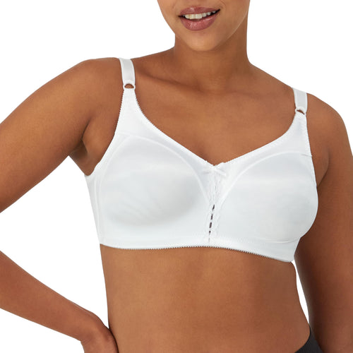 Bali Womens Double Support Wireless Bra, Comfortsoft Full-coverage Wirefree Df3820 Bras, White, 44DD US