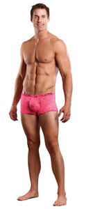 Mini Short Neon Lace Hot Pink Medium