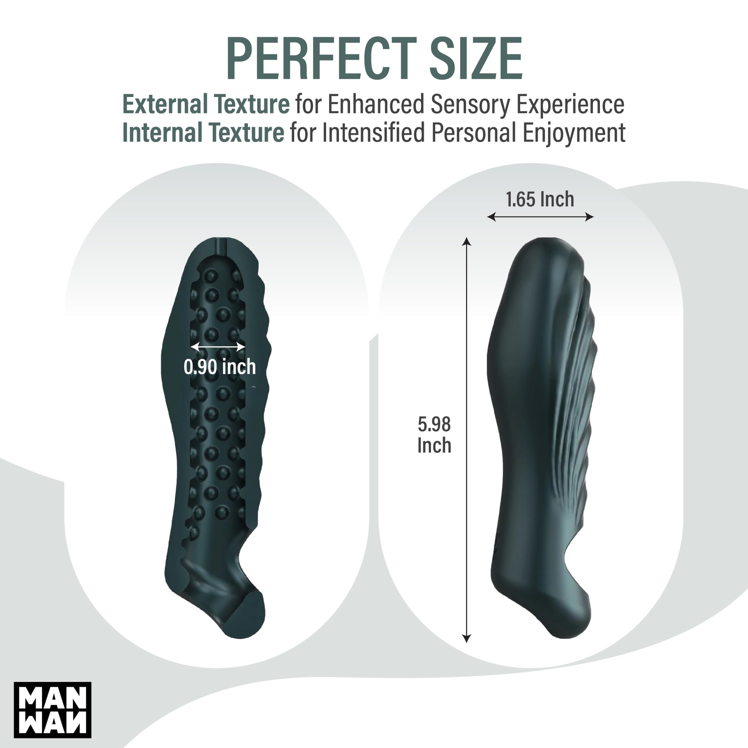 Man Wan Ryzer Penis Extender &Sleeve Gry