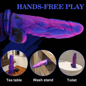 9.5 ' ' Huge Fantasy Realistic Dildo,2.4 ' ' in Diameter Thick G-spot Dildo,Soft Silicone Anal Dildo with Powerful Suction Cup,A