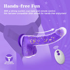 Tracy's Dog Thrusting Dildo Vibrator, 9.25'' Realistic G-Spot Stimulator, Heating, 5 Thrusting Swinging & 7 Vibration Modes, Sof