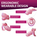 FYJENNICC HT-V5 Male Chastity Cage - Lightweight Resin Male Chastity Cage with Click&Lock Key | Ergonomic Design| Bondage Gear &