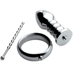 Zeus Electrosex Zeus Deluxe Series Voltaic For Him Stainless Steel Male E-Stim Kit
