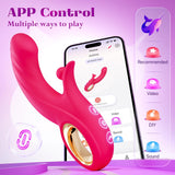 Toendi Thrusting Vibrator Rabbit Vibrators for Women - G Spot Vibrator Clitoral Sex Toys with 10 Vibrating 7 Thrust Modes & Heat