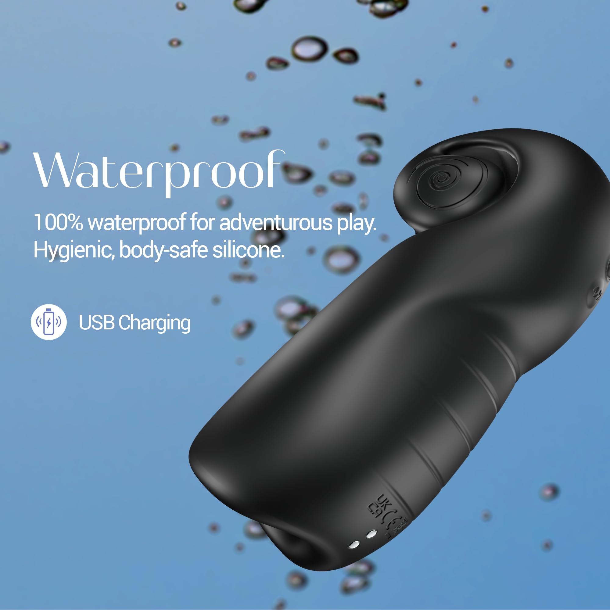 Snail Vibe Evo Rechargeable Mastur Blk
