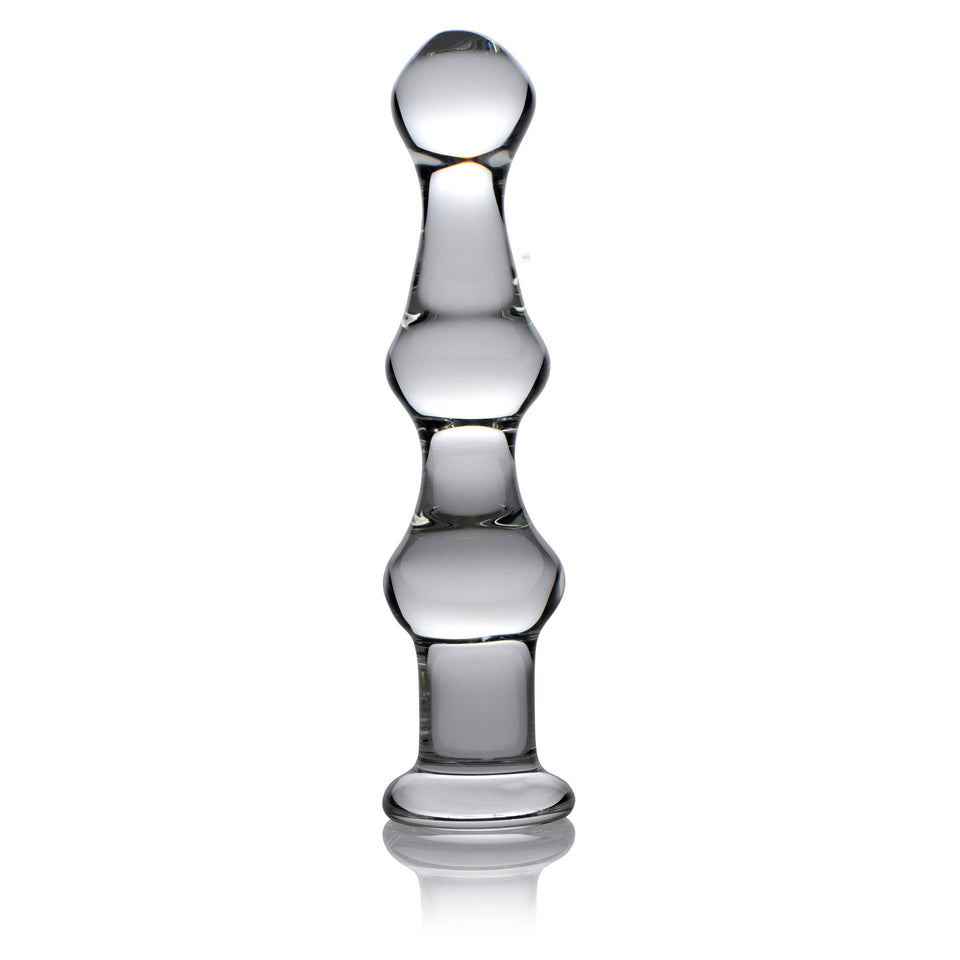 Master Series Mammoth 3 Bumps Glass Dildo