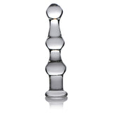 Master Series Mammoth 3 Bumps Glass Dildo