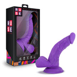 7'' Realistic Bright G Spot Stimulating Curved Dildo - Cock And Balls Dong - Suction Cup Harness Compatible - Sex Toy For Women 