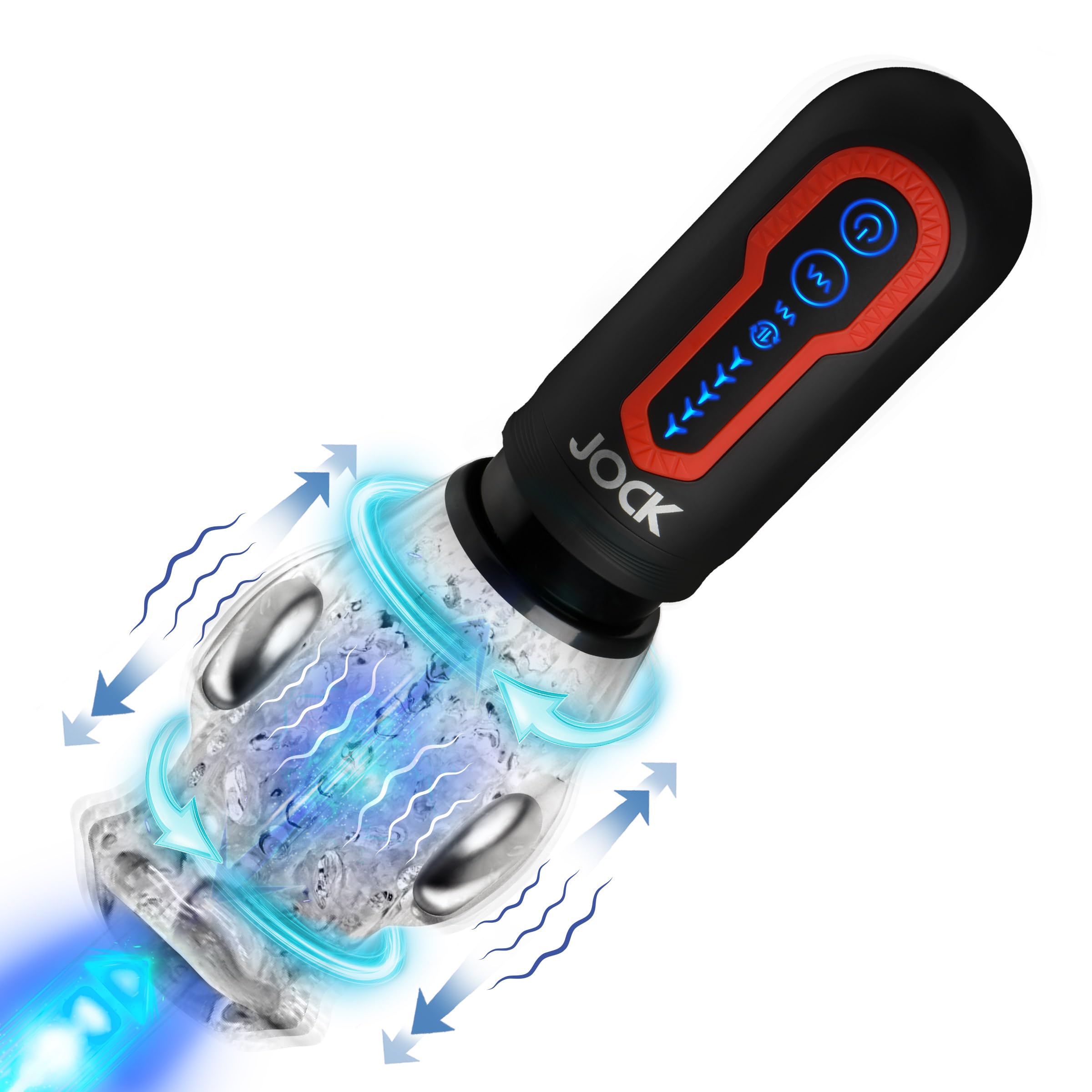 Jock Spin & Thrust Masturbator Dual Vib