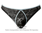 Marble Mesh Mini Thong Black L/Xl