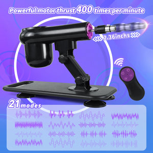Sex Machine Thrusting Automatic Dildo Machine, HAKORITOR Free Hand Powerful Thrusting Sex Machine for Women with Suction Cup Ada