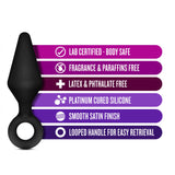 Blush Novelties Night Rimmer - Platinum Cured Puria Silicone Anal Plug Beginner Training Kit - 3 Sizes - Ultrasilk Smooth Butt P