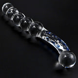 T-Explorer Crystal Glass Dildo Penis Anal Beads Butt Plug Masturbation Personal Massager G-Spot Stimulation Adult Sex Toy For Women