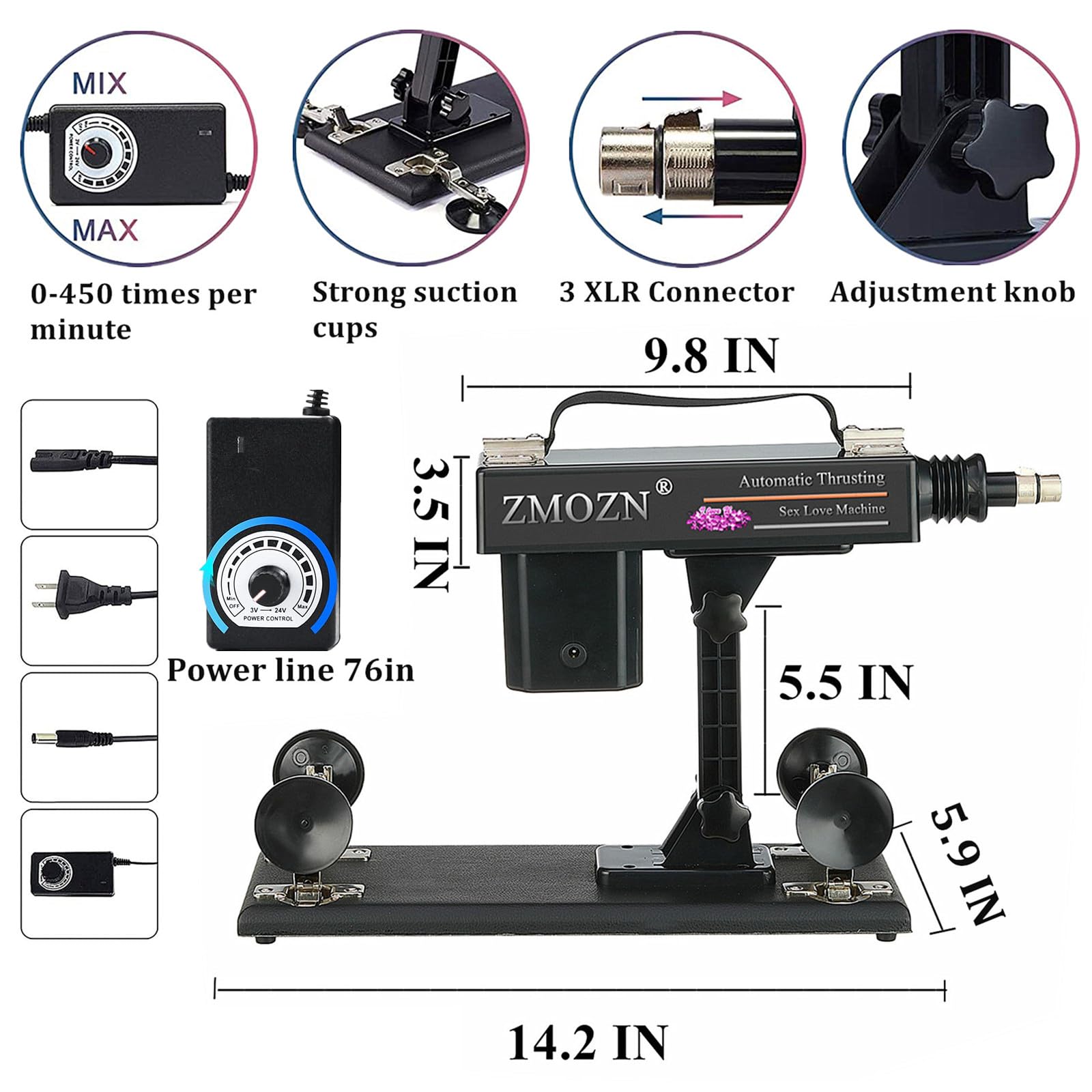 ZMOZN Automatic Sex Machine Sex Toys with Realistic Dildo Sex Huge Cock for Female Masturbation, Gay Couple Adult Masturbator Lo