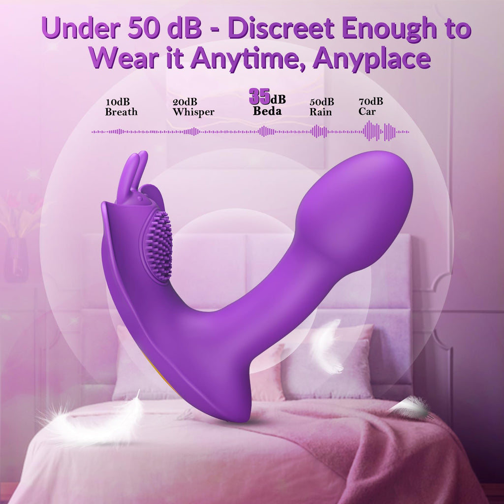 Vibrators APP Remote Control Vibrator - Dildo Wearable Vibrator Boefous Sex Toys for Women Couples, Female Adult Toys Butterfly
