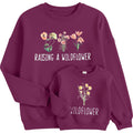 Raising A Wildflower Sweatshirt Mom Toddler Matching Outfits Mommy And Me Matching Shirt Mother Daughter Son Tops