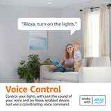 Amazon Basics Smart Br30 Led Light Bulb, Dimmable Soft White (2700K), 60W Equivalent, 800Lm, Works With Alexa Only, 2.4 Ghz Wi-F