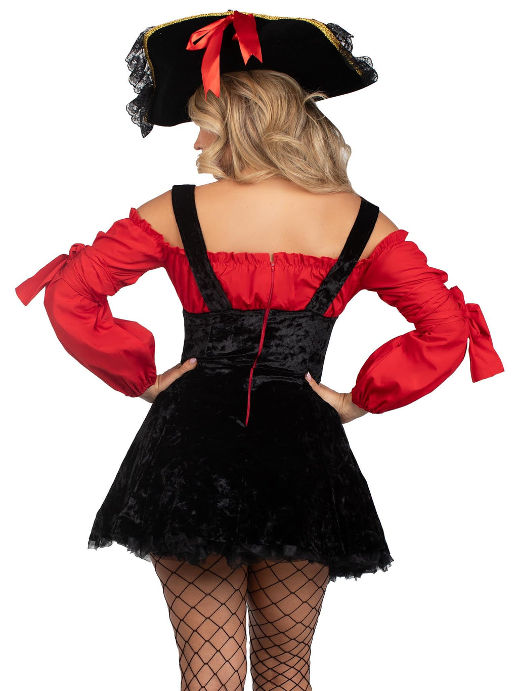 Leg Avenue Women'S Vixen Pirate Wench Costume, Red/Black, X-Large