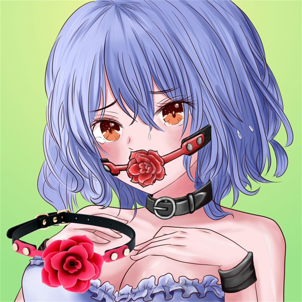 Mouth Gag Breathable Roses Ball Gag Bondage Gags & Muzzles Penis Gag BDSM Sex Toys for Woman, Fetish Adult Games Sex Slave Femal