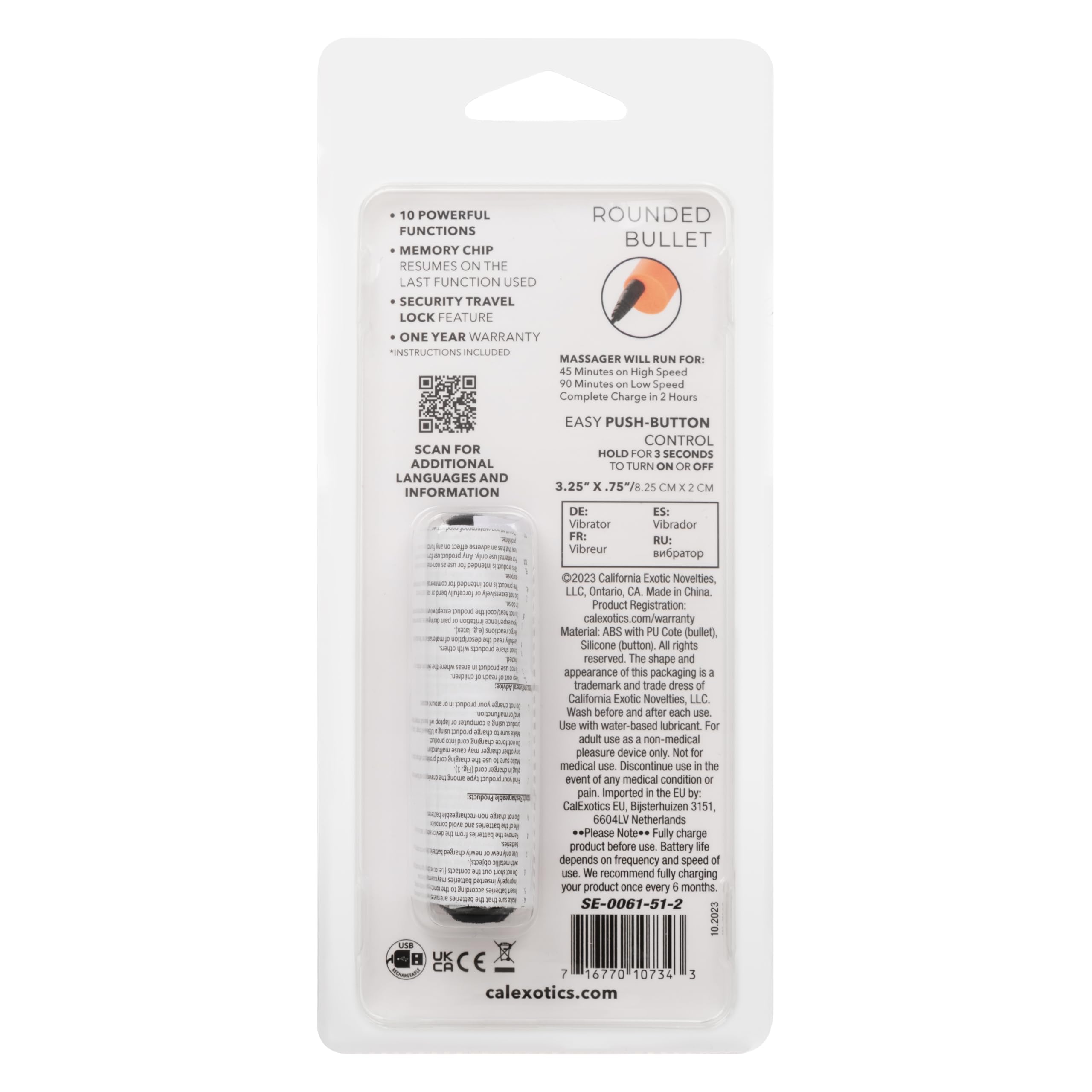 Turbo Buzz Round Bullet Orange