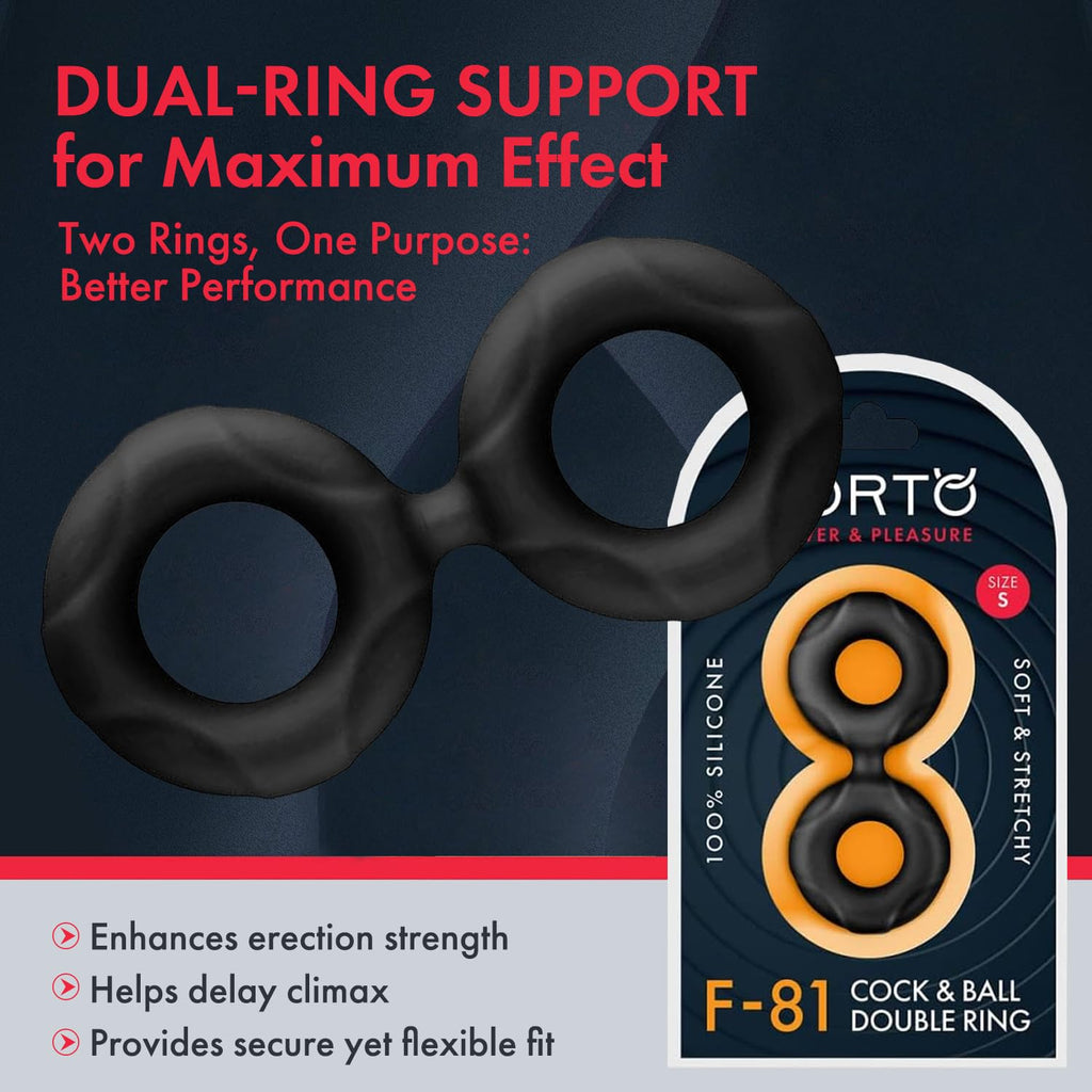 Forto F-81:Double Ring Liqu Sili 44mm Bk