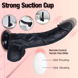 6in1 Thrusting Dildo Vibrator Adult Sex Toys Realistic Silicone Suction Cup Dildos with 3 Vibration 5 Thrust Modes with Roating,