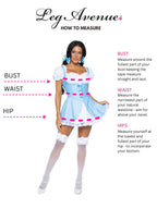 Gingham Dress With Lace Up Front And Split Skirt Accent.