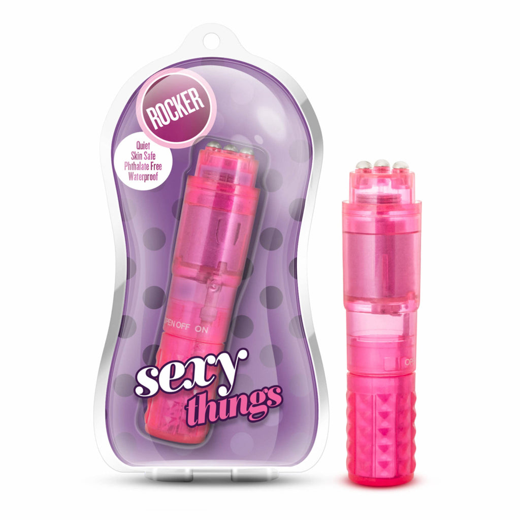 Discreet Powerful Pocket Vibrator - Clitoral Pinpoint Stimulator - Waterproof - Sex Toy For Women - Sex Toy For Couples (Pink)