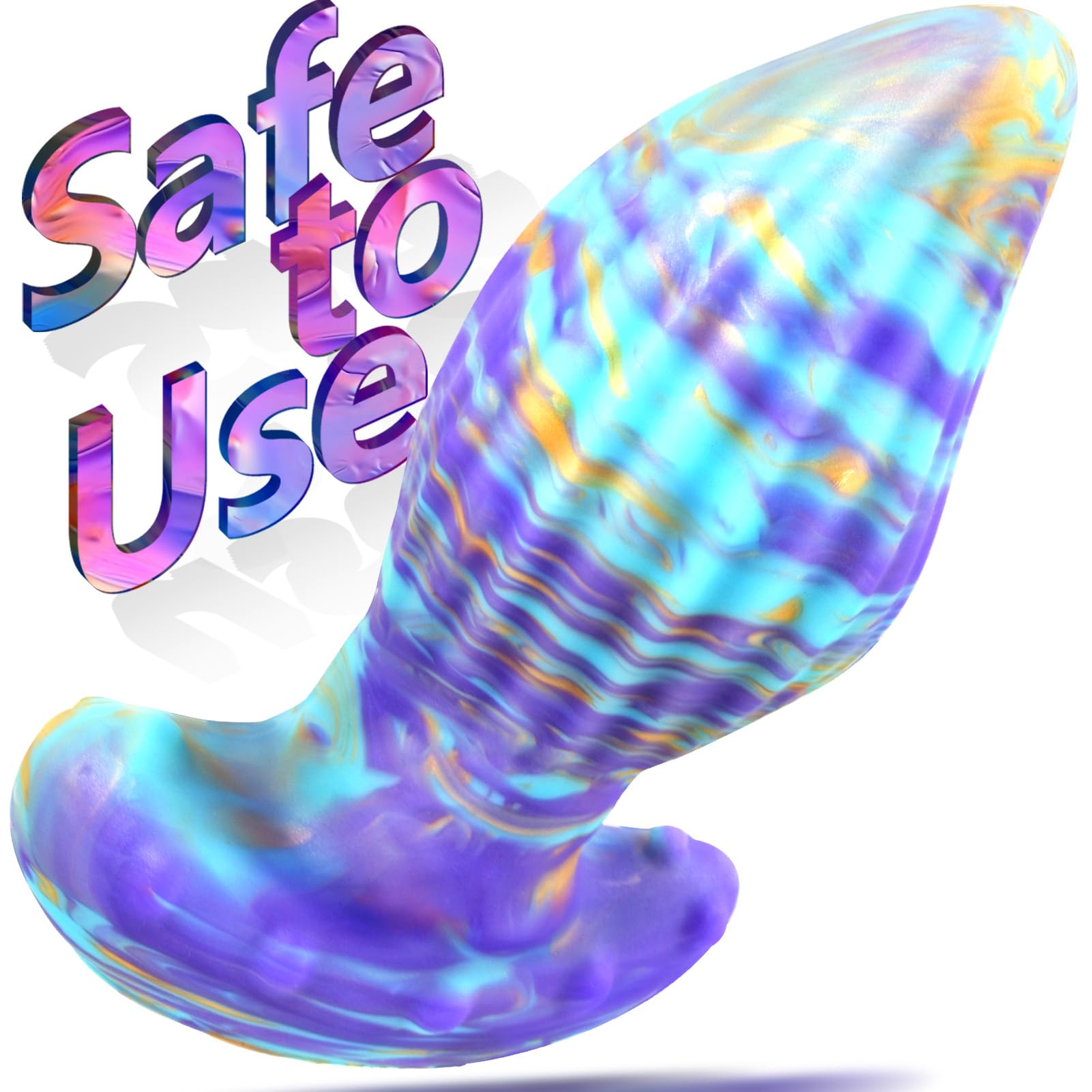 MEBAULT Anal Plug Butt Plug with Safe T-Shaped Base Mixed-Color Silicone Prostate Massager Dilator Sex Toy for Women Men Masturb