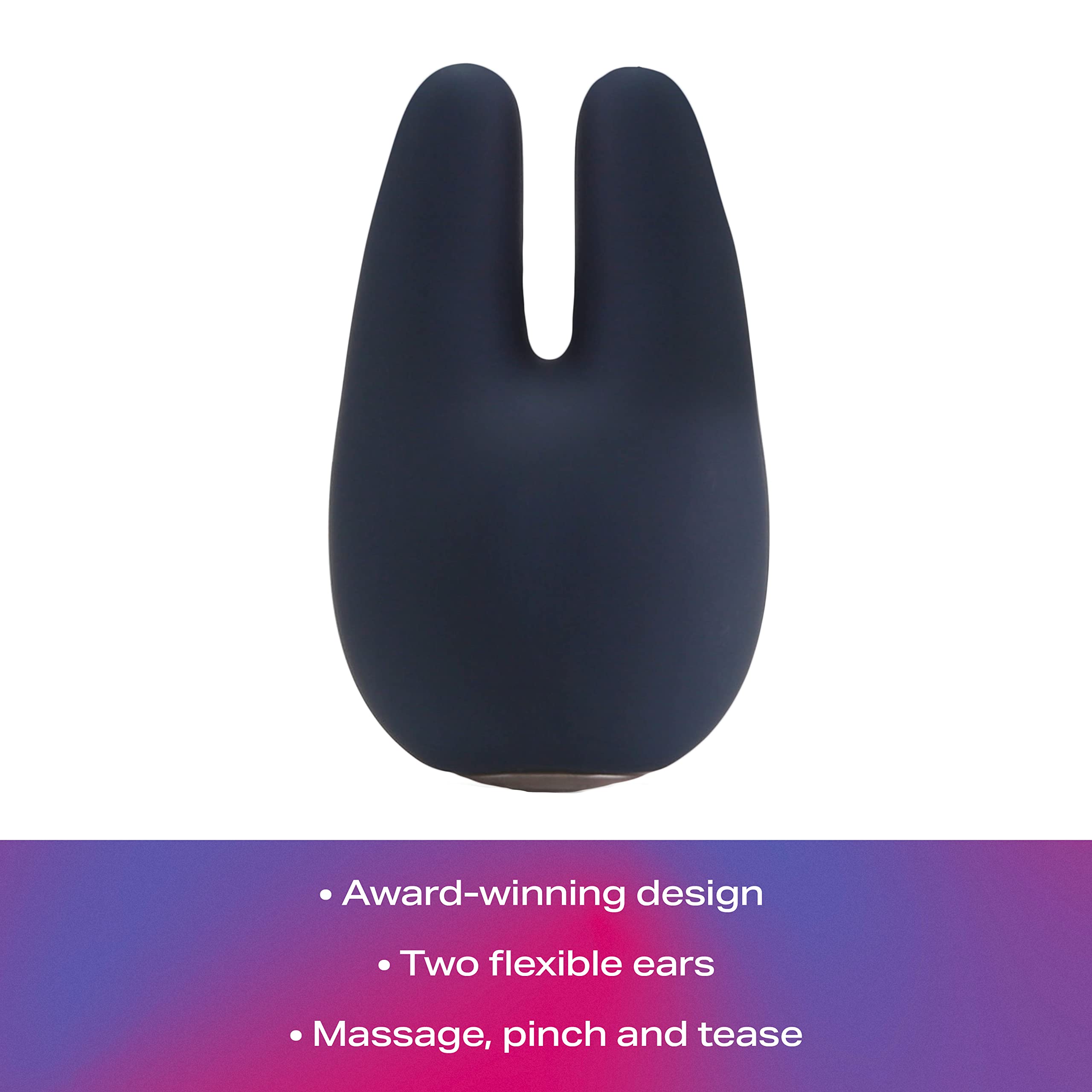 Jimmyjane Form 2 Usb - Clitoral Stimulation Vibrator (Black), Dual Motors For Powerful Vibrations For Women & Couples, 4 Pleasur