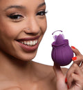 Inmi Bloomgasm Wild Violet, 10X Silicone Clit Licking Stimulator for Women, Made with Body Safe Silicone, USB Rechargeable and I