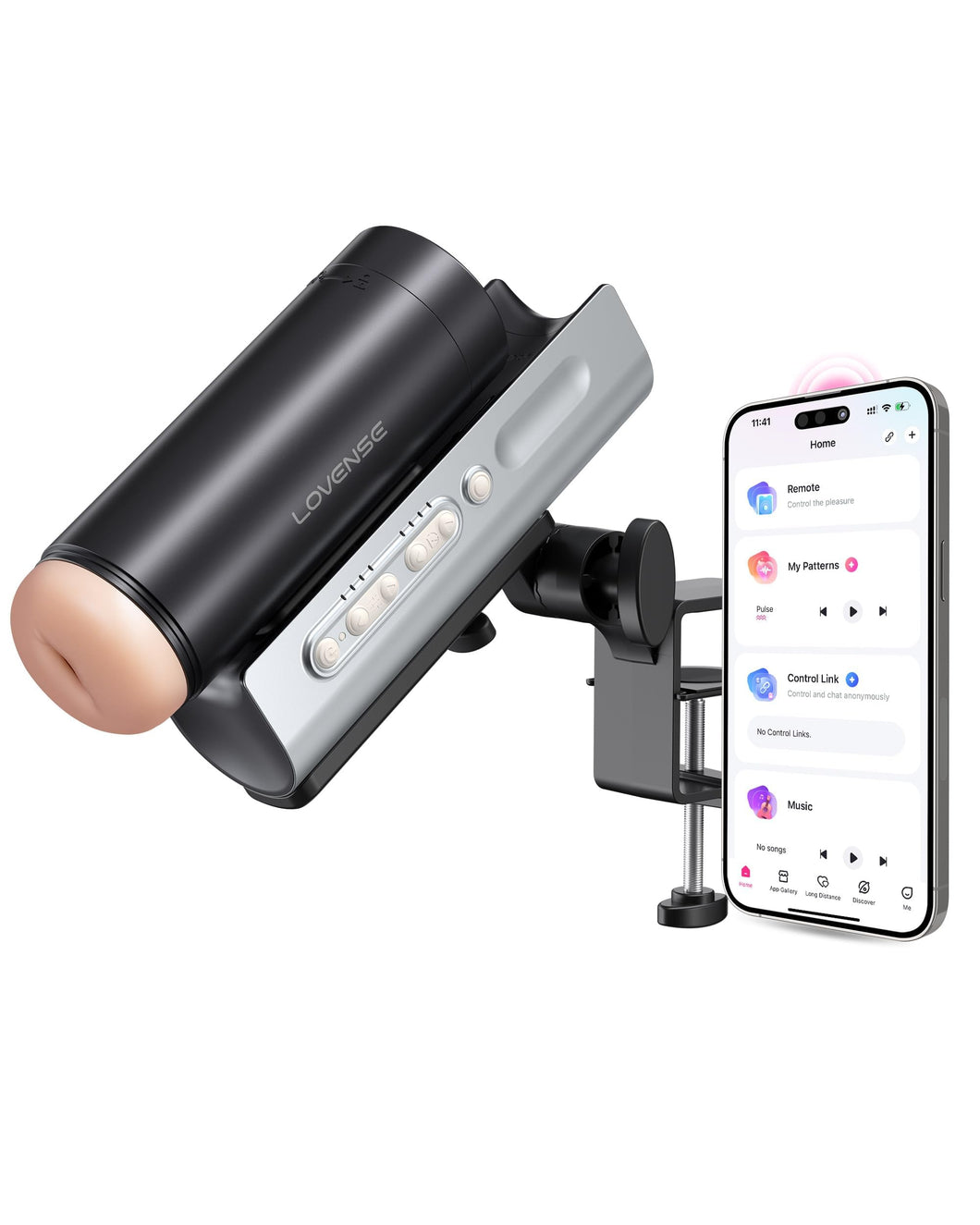 Lovense Solace Pro Automatic Male Masturbator,App Remote Control Thrusting Blowjob Machine with Immersive AI/VR Experience Adjus