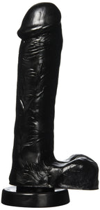 Cloud 9 Delightful Dong, Dildo -8'' Extra Thick With Realistic Balls And Suction Cup (Black), Black, 1.10 Pound