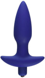 Golden Triangle Corked 02 Silicone Anal Plug Waterproof  Blue  Medium