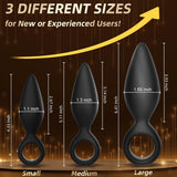 Anal Plug Sex Toys 3 PCS Butt Plug Trainer Kit for Men Women for Beginners, Advanced Users, Anal Dildo Training Kit Adult Toys w