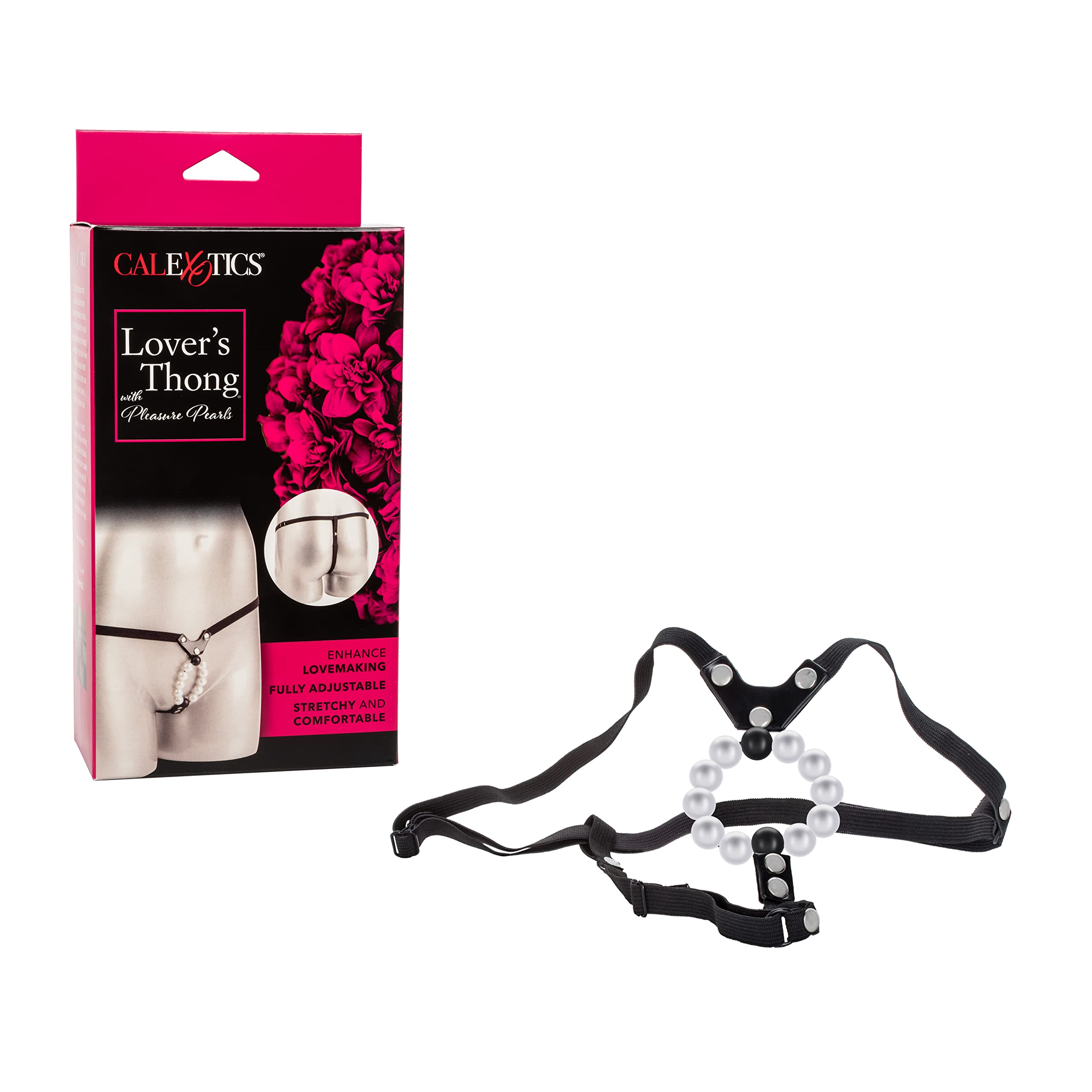 CalExotics Lover's Thong with Pleasure Pearls