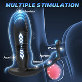 BEISAR Sex Toys Prostate Massager Dildos Anal Plug, Male Sex Toy for Men Adult Toys Anal Dildo Prostate Massager with 12 Vibrati