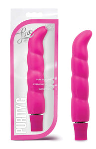 Blush Sex Toys for Women - Luxe Purity 6.25 Silicone G-Spot Vibrator - UltraSilk Smooth 10 Vibrating Mode Massager for Nipple Cl