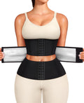 Junlan Sweat Waist Trainer for Women Sauna Waist Trainer for Working Out(Black,Medium)