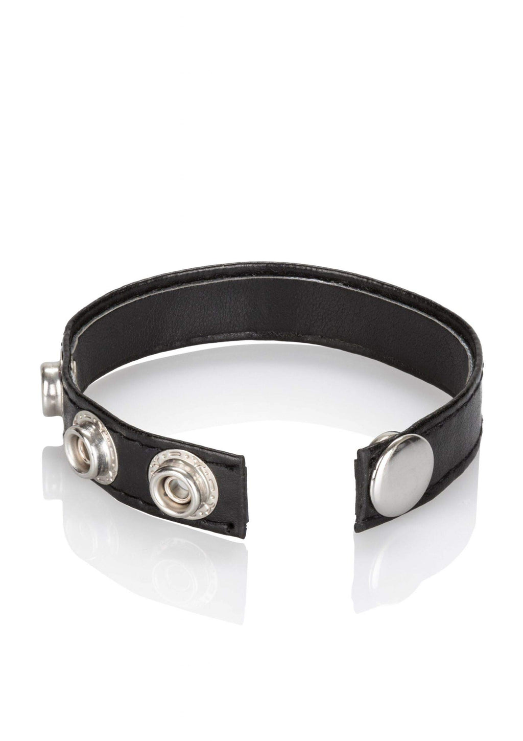 California Exotics Leather 3 Snap Ring